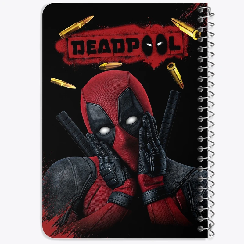 دفتر یادداشت 50 برگ خندالو طرح ددپول (Deadpool) کد N2841