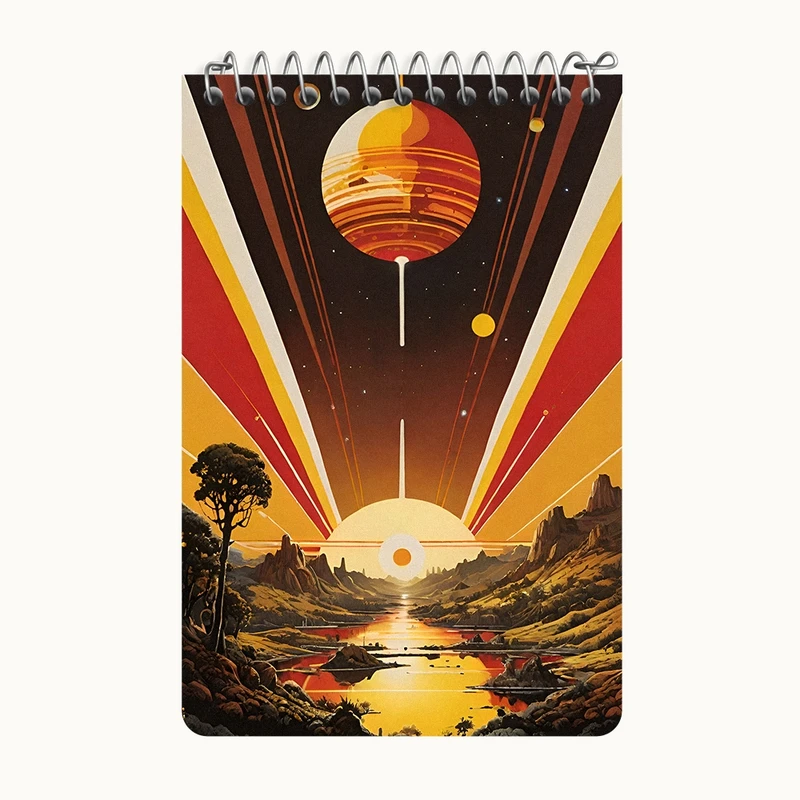 دفتر یادداشت 50 برگ خندالو طرح جهان بعد از این کد F4673