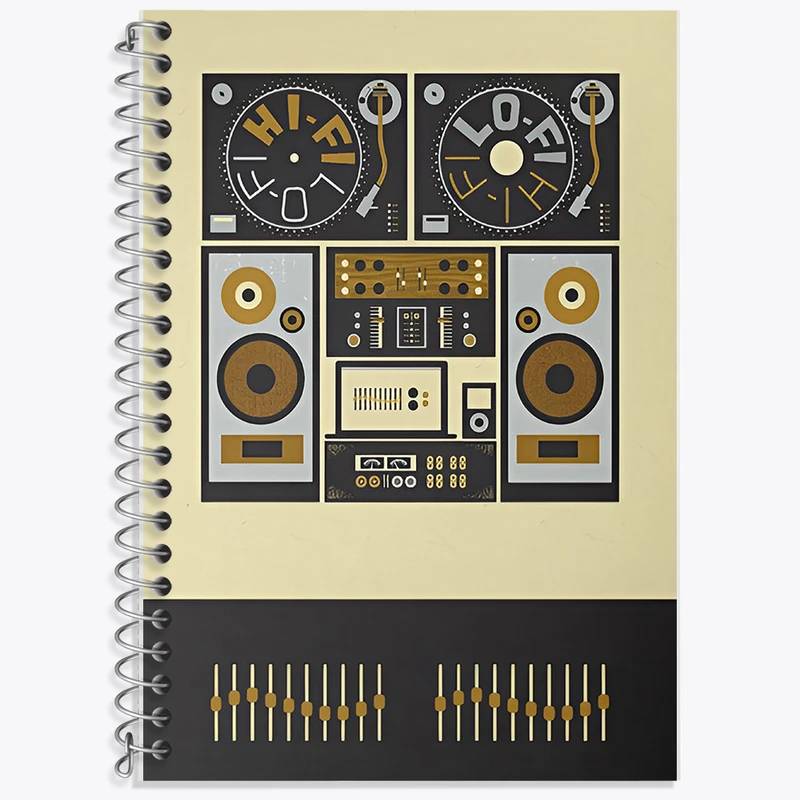 دفتر نت موسیقی 50 برگ خندالو طرح موزیک کد F9700