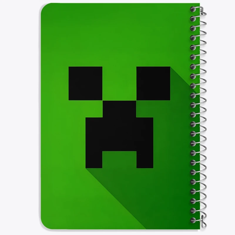 دفتر یادداشت 50 برگ خندالو طرح ماینکرافت (Minecraft) کد F3502