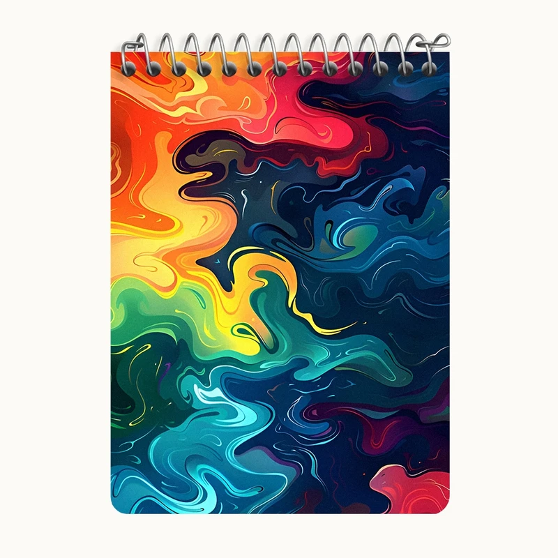 دفتر یادداشت 50 برگ خندالو طرح رنگارنگ کد N5966