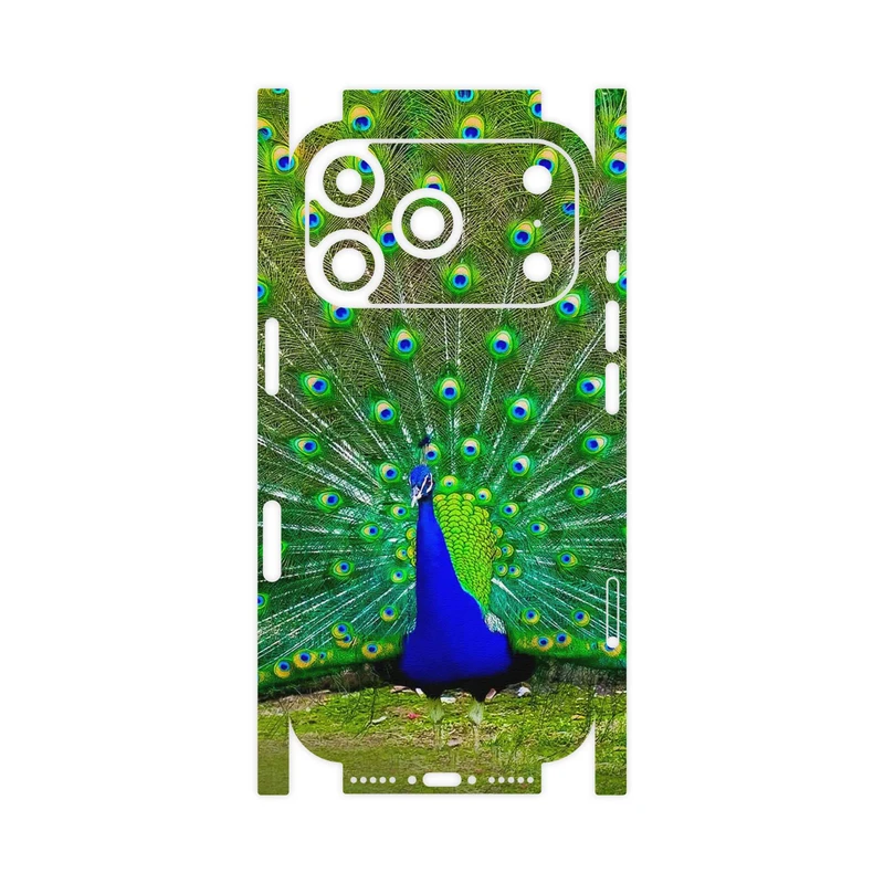 برچسب پوششی ماهوت مدل Peacock-FullSkin مناسب برای گوشی موبایل اپل iPhone 17 Pro