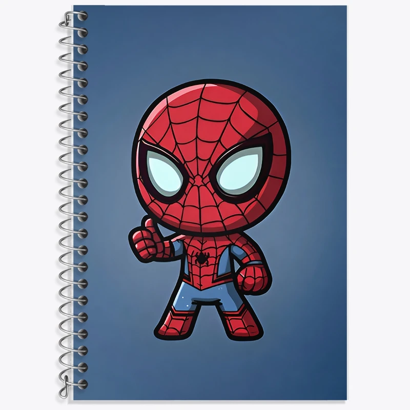 دفتر زبان 50 برگ خندالو مدل سه خط طرح مرد عنکبوتی کد F9413