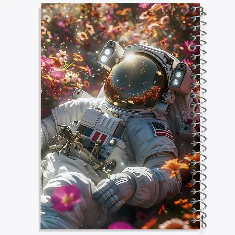 دفتر مشق 100 برگ خندالو طرح فضانورد کد F3941