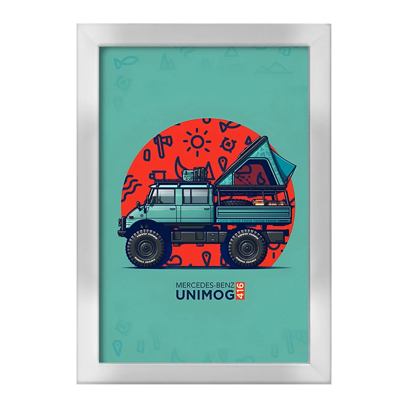 تابلو خندالو طرح مرسدس بنز (Mercedes Benz Unimog 416) کد F14172