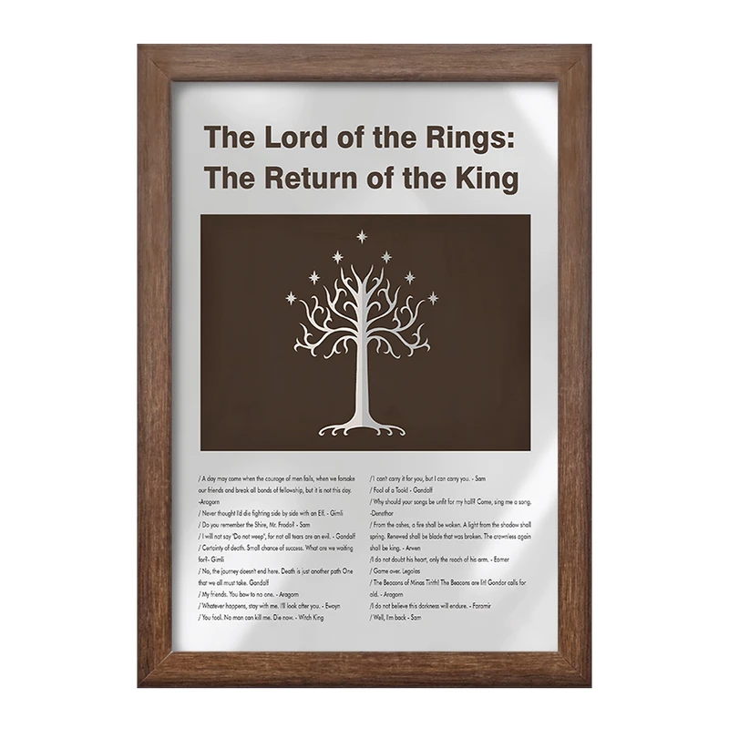 تابلو خندالو طرح ارباب حلقه ها (The Lord of the Rings) کد F13834