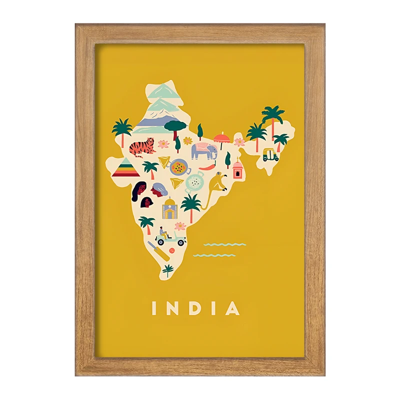 تابلو خندالو طرح هند (India) کد F14362