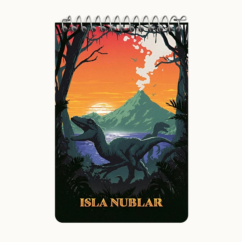 دفتر یادداشت 50 برگ خندالو طرح دایناسور (Dino) کد F13770