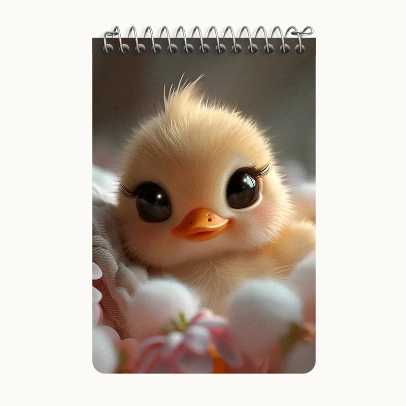 دفتر یادداشت 50 برگ خندالو طرح جوجه اردک کیوت کد F7262