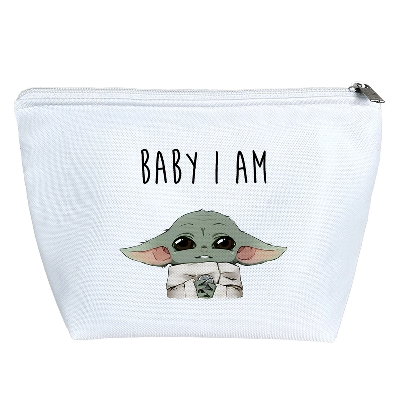 کیف لوازم آرایش دخترانه خندالو مدل بیبی یودا (Baby Yoda) کد H2641