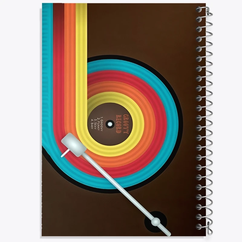 دفتر لیست خرید 50 برگ خندالو طرح موسیقی کد F9674