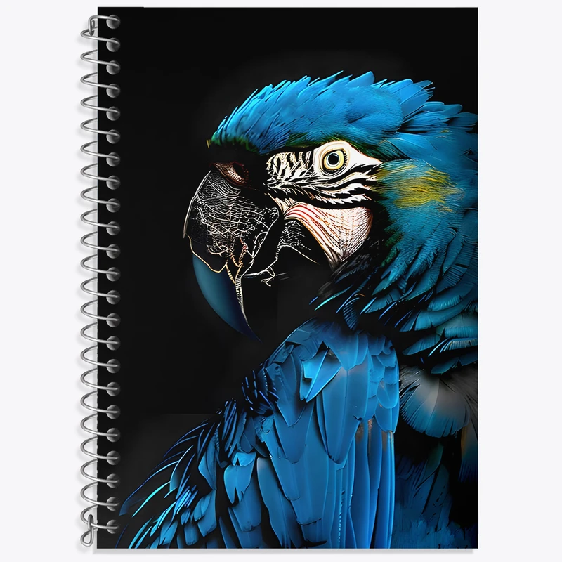 دفتر زبان دوخط 50 برگ خندالو طرح طوطی کد N7737