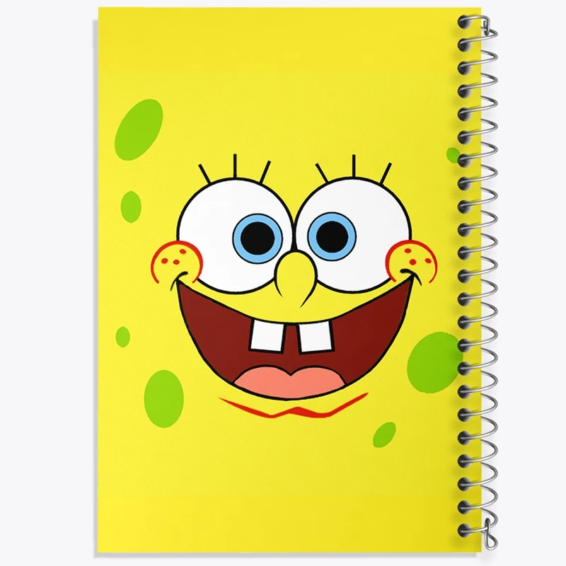 دفتر طراحی 50 برگ خندالو طرح باب اسفنجی کد N54