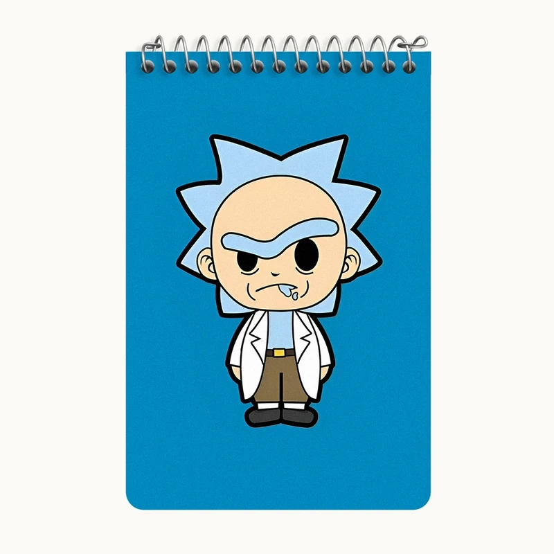 دفتر یادداشت 50 برگ خندالو طرح ریک و مورتی (Rick and Morty) کد F4013