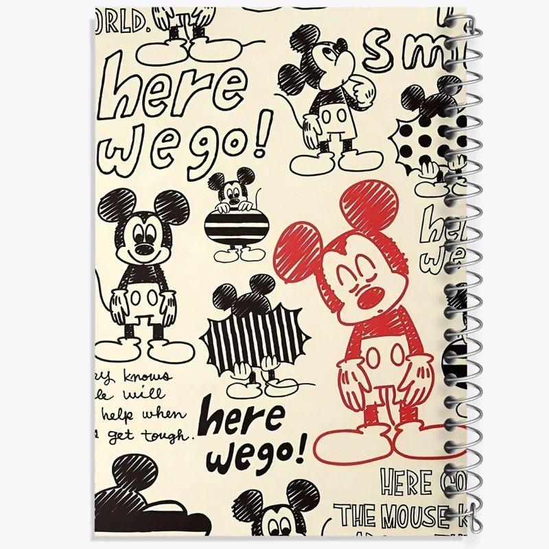 دفتر طراحی 50 برگ خندالو طرح میکی موس کد F4086