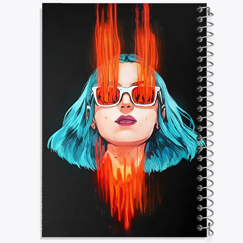 دفتر مشق 100 برگ خندالو طرح دخترانه کد F4775