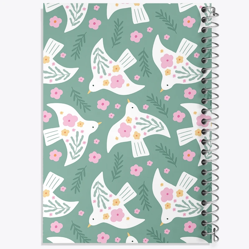 دفتر طراحی 50 برگ خندالو طرح پرنده آزادی کد N563