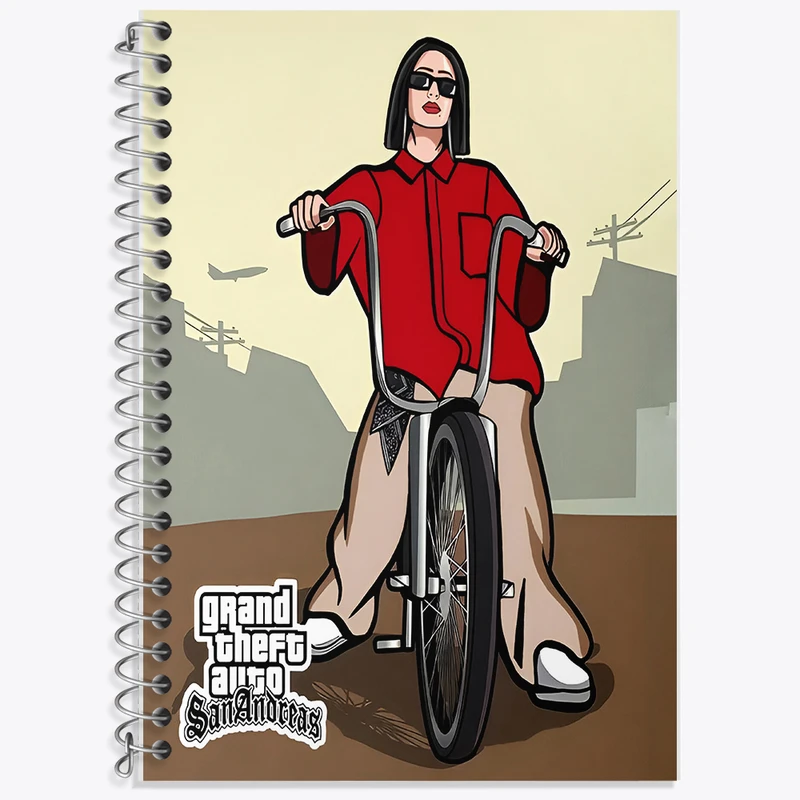 دفتر نت موسیقی 50 برگ خندالو طرح جی تی ای (GTA) کد F13534