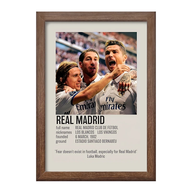 تابلو خندالو طرح رئال مادرید (Real Madrid) کد F13470
