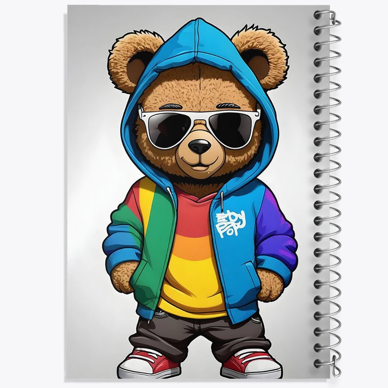 دفتر مشق 50 برگ خندالو طرح خرس بامزه کد F2977