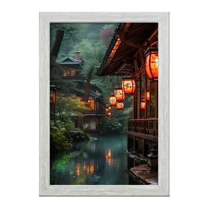 تابلو خندالو طرح خانه ژاپنی کد F5917