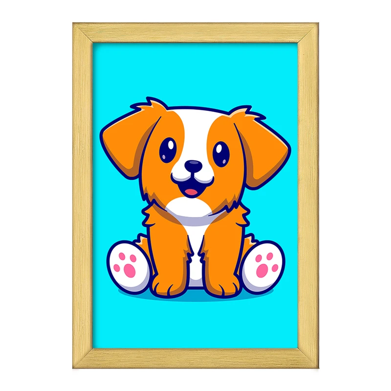 تابلو خندالو طرح  حیوانات بامزه سگ کد 25440