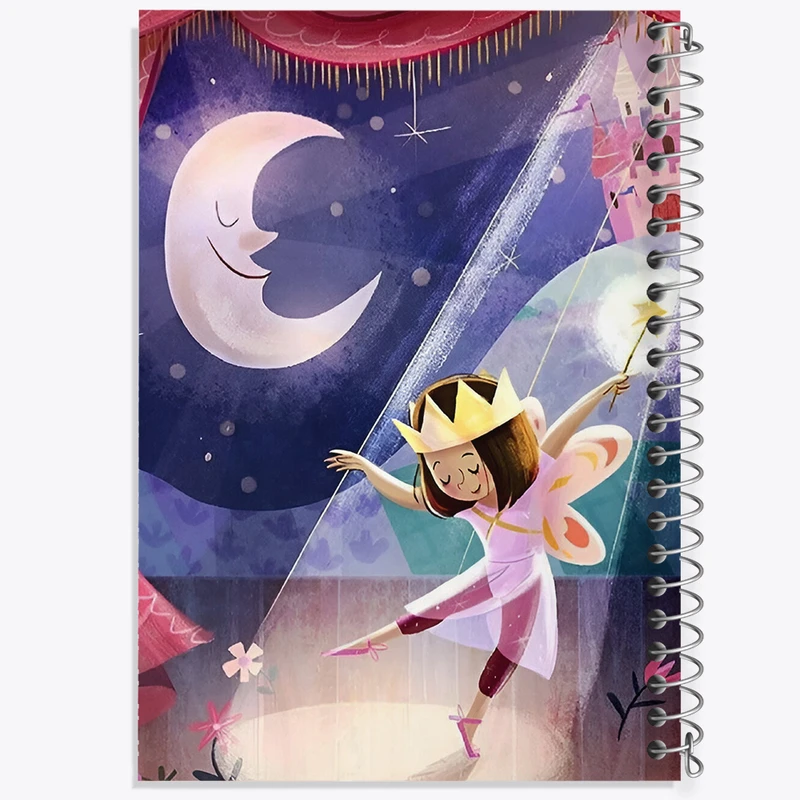 دفتر نقاشی 50 برگ خندالو طرح دخترانه کد F10938