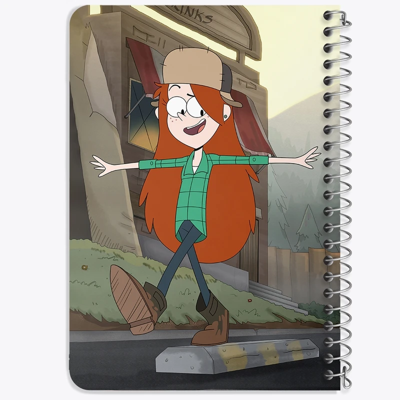 دفتر یادداشت 50 برگ خندالو طرح وندی انیمیشن آبشار جاذبه Gravity Falls کد 26089