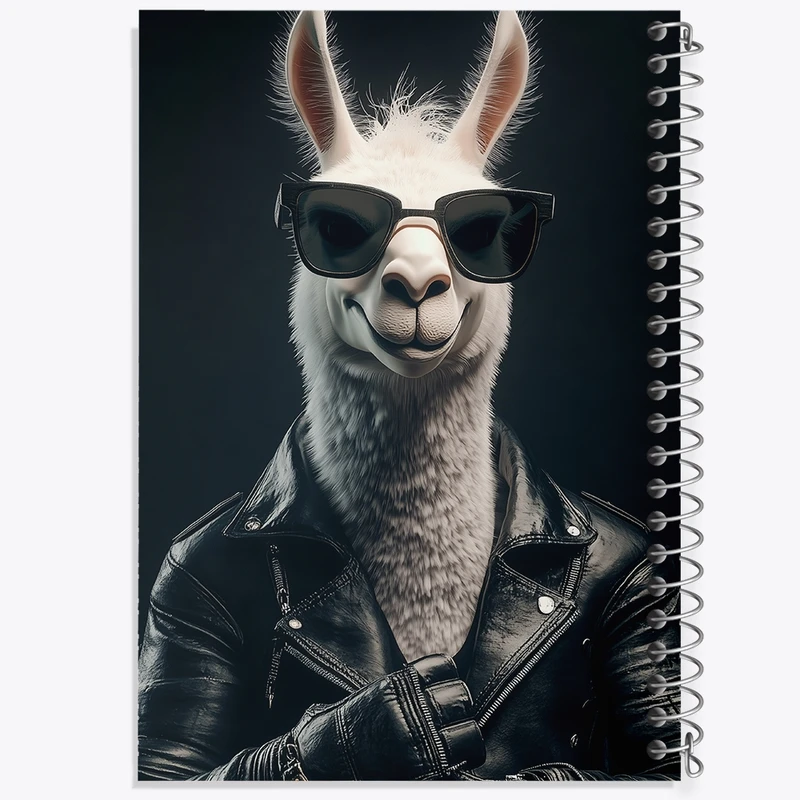 دفتر طراحی 50 برگ خندالو طرح لاما کد F10047