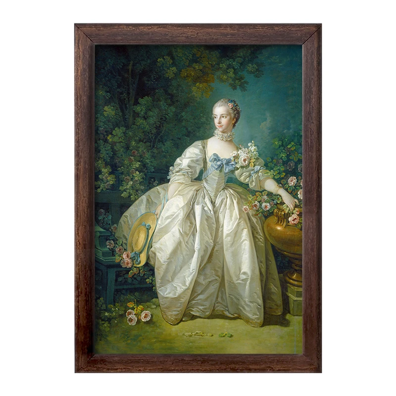 تابلو خندالو طرح نقاشی خانم برژه اثر فرانسوا بوشه کد F12146