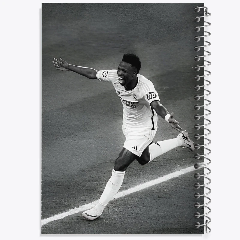 دفتر نقاشی 50 برگ خندالو طرح وینیسیوس جونیور (Vinicius Junior) کد F14294