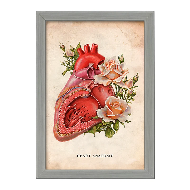 تابلو خندالو طرح آناتومی قلب (Heart Anatomy) کد F13973