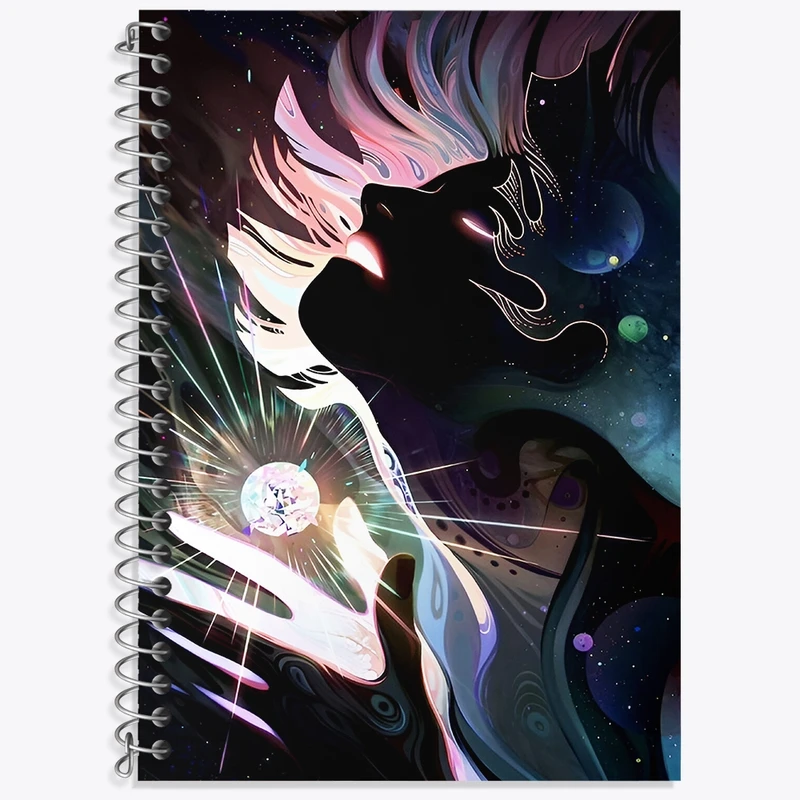 دفتر زبان 50 برگ خندالو مدل سه خط طرح انتزاعی کد F4787