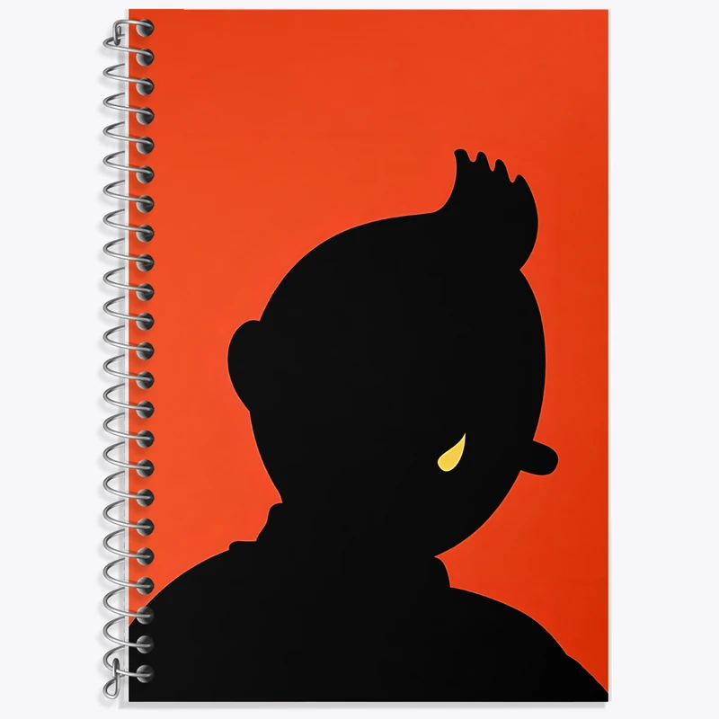 دفتر زبان 50 برگ خندالو مدل دو خط طرح تن تن (Tintin) کد F10331