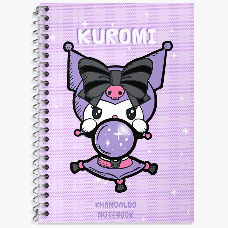 دفتر نت موسیقی 50 برگ خندالو طرح کرومی (Kuromi) کد N9011