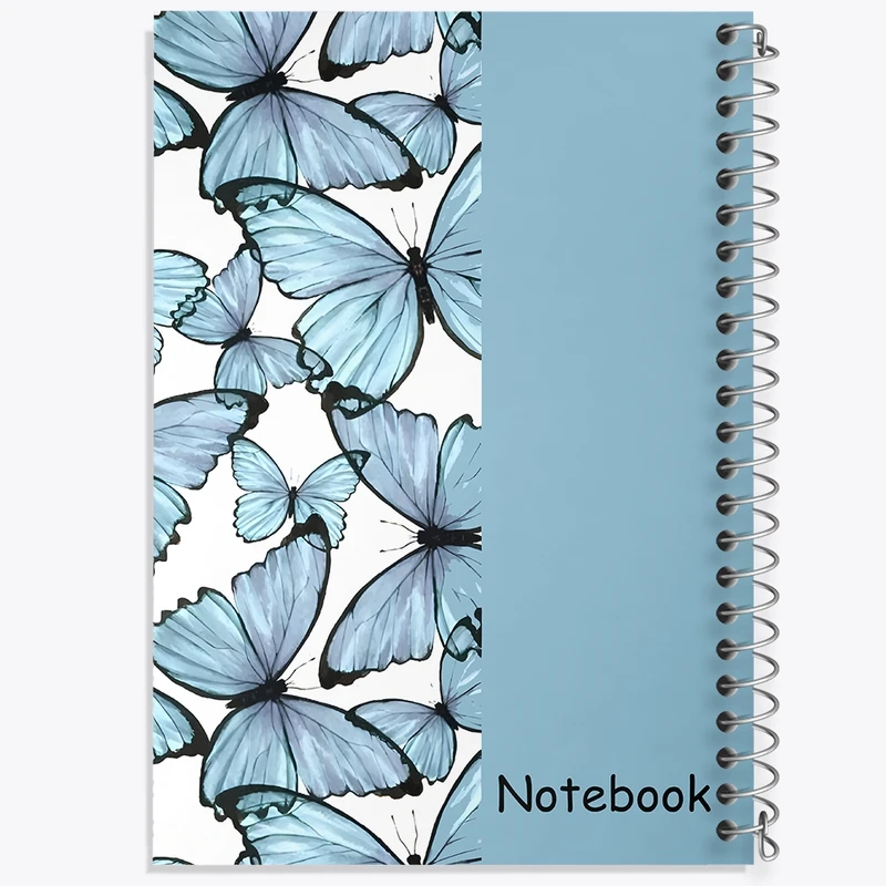 دفتر طراحی 50 برگ خندالو طرح بافت پروانه ای کد N6704