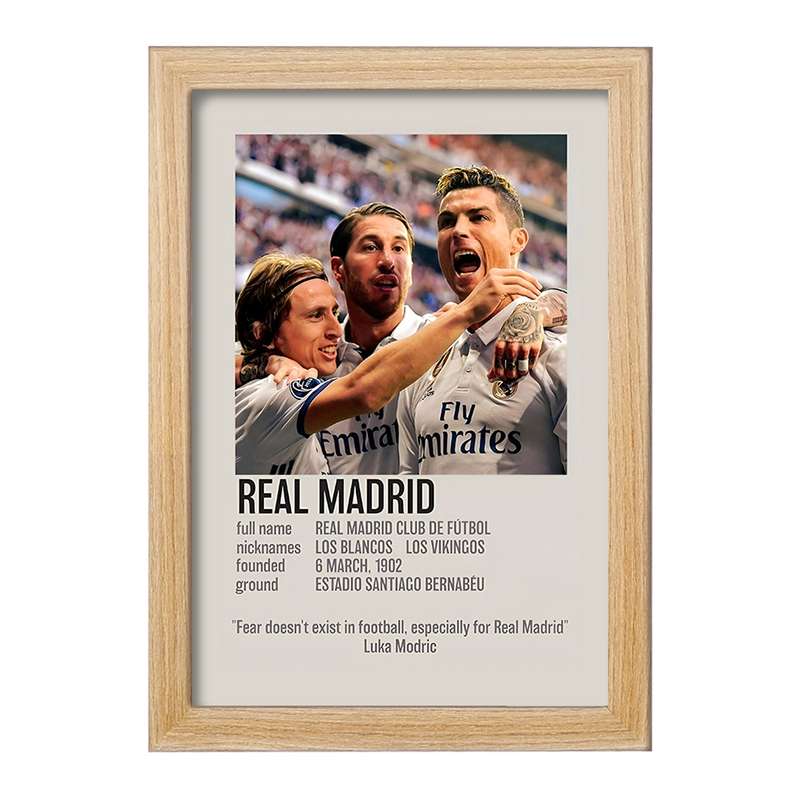 تابلو خندالو طرح رئال مادرید (Real Madrid) کد F13470