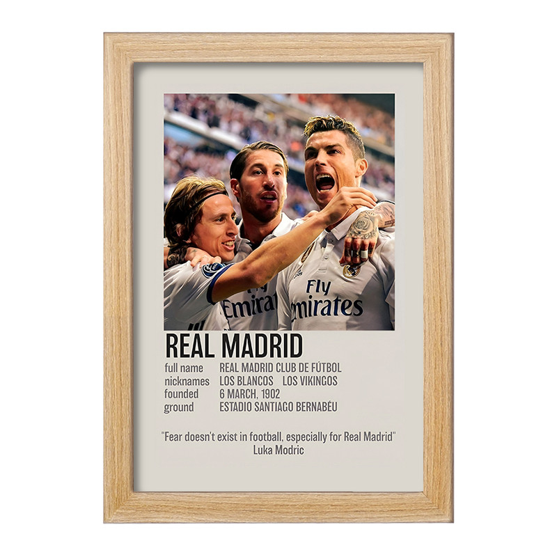 تابلو خندالو طرح رئال مادرید (Real Madrid) کد F13470