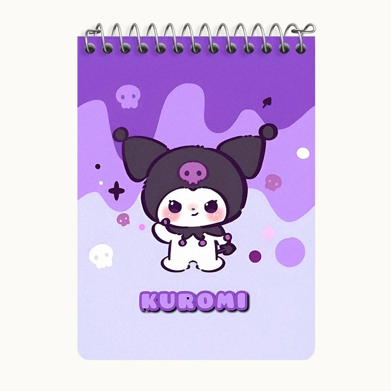 دفتر یادداشت 50 برگ خندالو طرح کرومی (Kuromi) کد N4185