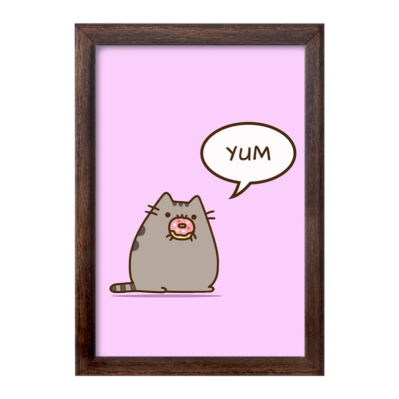 تابلو خندالو طرح پوشین گربه بامزه کد 26599