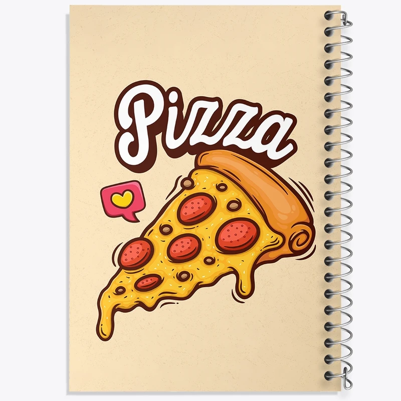 دفتر طراحی 50 برگ خندالو طرح پیتزا  Pizza کد 31094