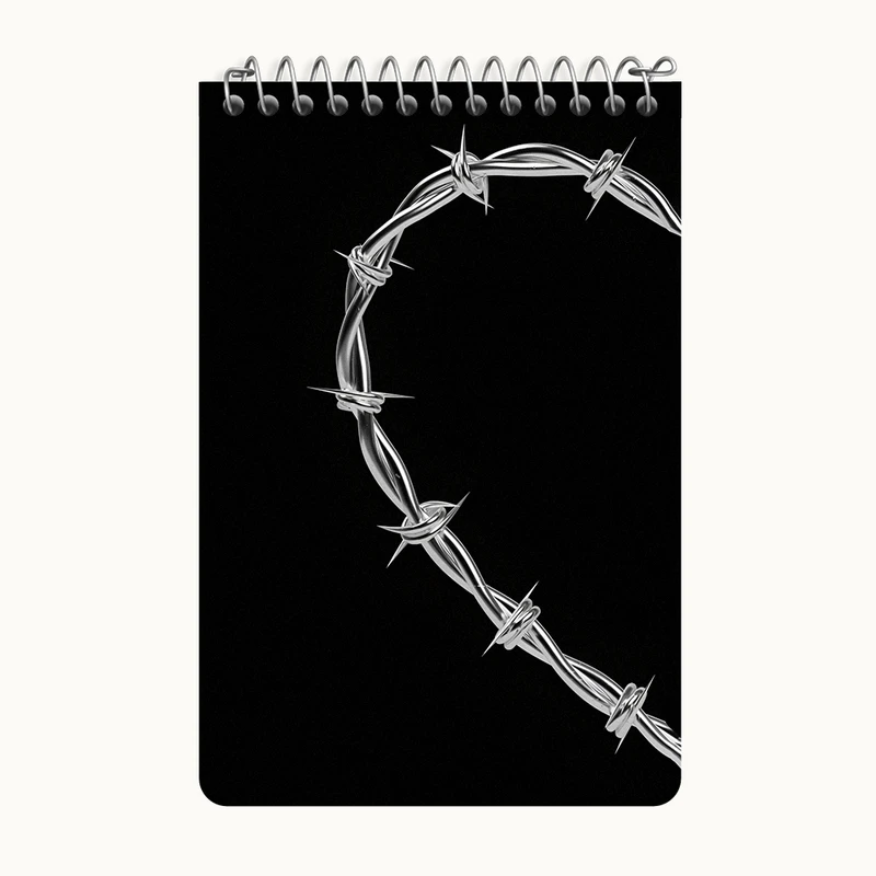 دفتر یادداشت 50 برگ خندالو طرح قلب کد F3870