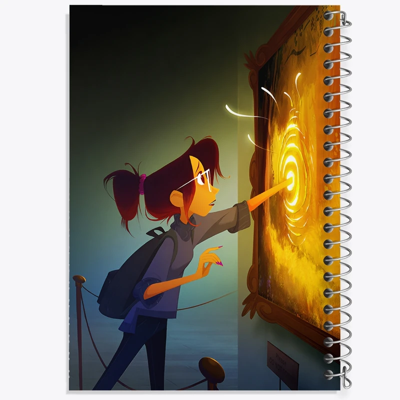 دفتر ژورنال نویسی 50 برگ خندالو مدل نقطه ای طرح تابلوی جادویی کد N6154