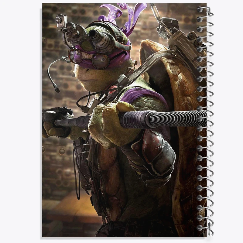 دفتر طراحی 50 برگ خندالو طرح داناتلو لاکپشت های نینجا  کد 13225