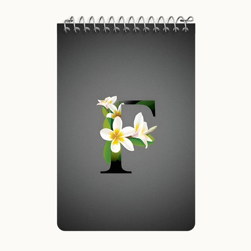 دفتر یادداشت 50 برگ خندالو طرح حرف F کد F4322