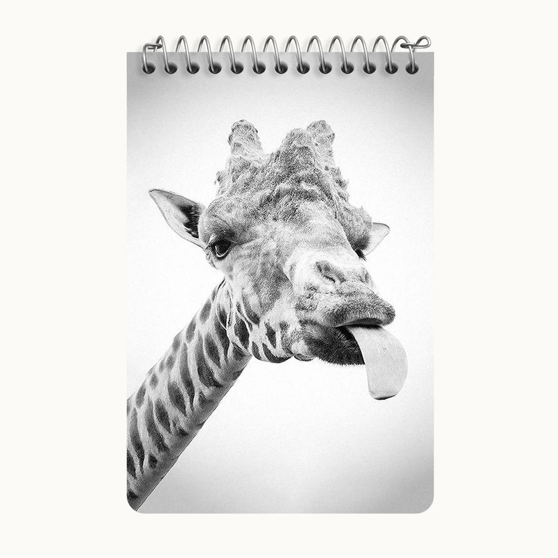 دفتر یادداشت 50 برگ خندالو طرح زرافه کد F3553