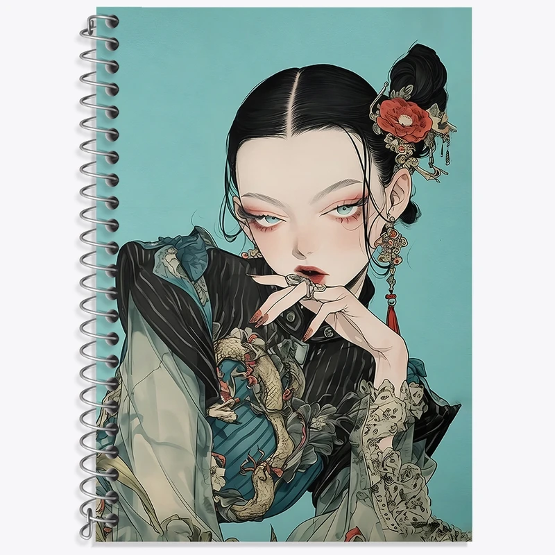 دفتر لغت 50 برگ خندالو طرح دختر ژاپنی کد F3424