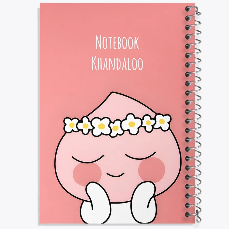 دفتر لیست خرید 50 برگ خندالو طرح شکوفه گل کیوت کد N7154