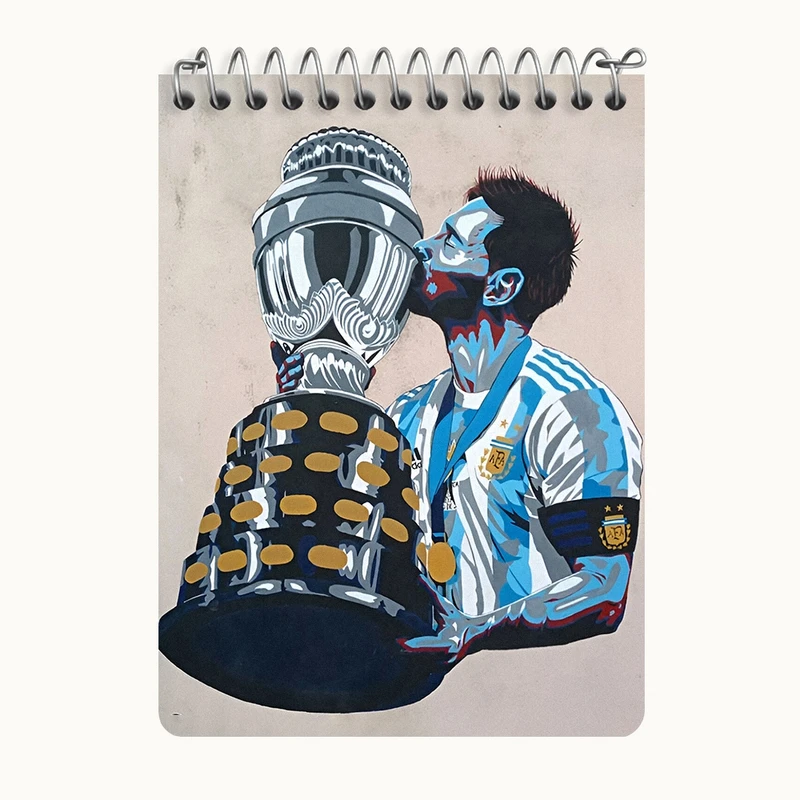 دفتر یادداشت 50 برگ خندالو طرح لیونل مسی کد N5886