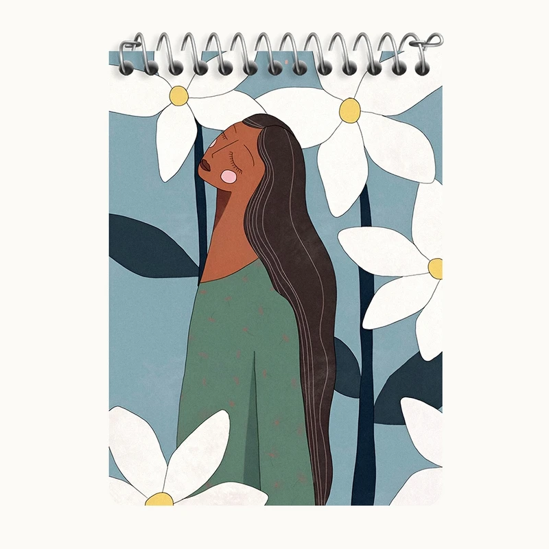 دفتر یادداشت 50 برگ خندالو طرح دخترانه فانتزی کد N8423